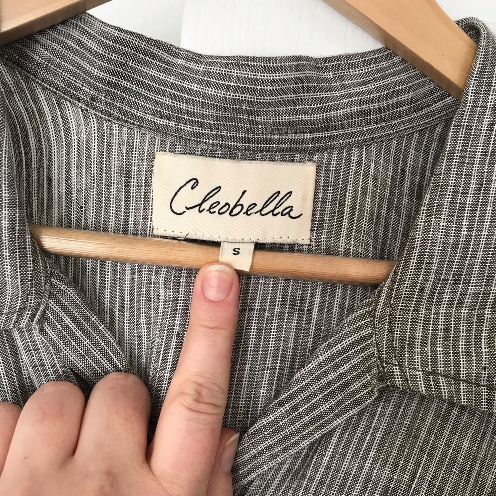 Cleobella Cayman Linen Shirt Dress Maxi - Picture 6 of 7